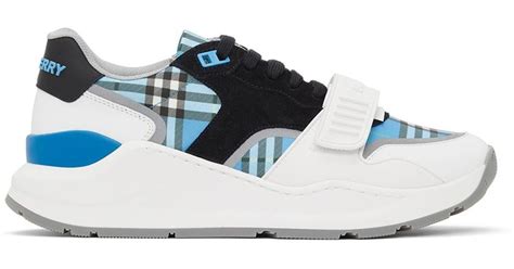 burberry blue white black|burberry blue sneakers.